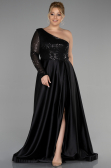 Robe de Soirée Grande Taille Longue Noir ABU2165