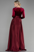 Robe de Soirée Longue Rouge Bordeaux ABU3388