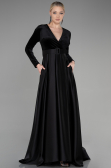 Robe de Soirée Longue Noir ABU3388