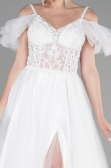 Robe de Soirée Longue Blanc ABU3500