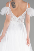 Robe de Soirée Longue Blanc ABU3500