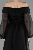 Robe De Fiançaille Longue Noir ABU1468