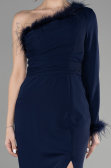 Robe de Soirée Longue Bleu Marine ABU3516