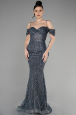 Robe Queue de Poisson Longue Anthracite ABU3527