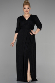 Robe de Soirée Grande Taille Longue Noir ABU3504