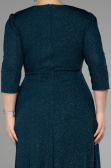 Robe de Soirée Grande Taille Longue Émeraude ABU3504