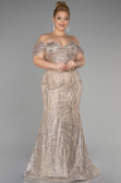 Robe De Fiançailles Grande Taille Longue Or ABU3530