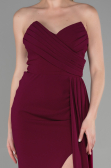 Robe de Soirée Longue Couleur Cerise ABU3344