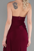 Robe de Soirée Longue Couleur Cerise ABU3344