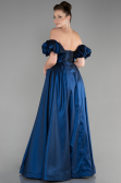 Robe de Soirée Longue Bleu Marine ABU3547