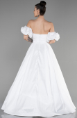 Robe de Soirée Longue Blanc ABU3547