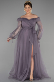 Robe Grande Taille Longue Lavande ABU1535