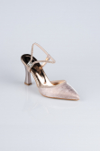 Stiletto Coupe Au Laser Rose MJ5150