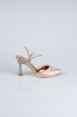 Stiletto Coupe Au Laser Rose MJ5150