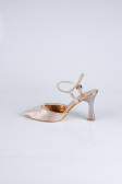 Stiletto Coupe Au Laser Rose MJ5150