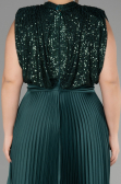 Robe Grande Taille Longue Émeraude ABU3341