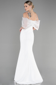 Robe de Soirée Longue Blanc ABU3601
