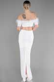 Robe de Soirée Longue Blanc ABU3602