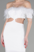 Robe de Soirée Longue Blanc ABU3602
