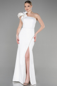 Robe de Soirée Longue Blanc ABU3605