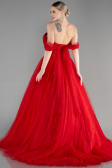 Robe Haute Couture Longue Rouge ABU3599