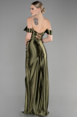 Robe de Soirée Longue Kaki ABU3611