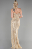 Robe de Soirée Longue Or ABU3630