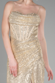 Robe de Soirée Longue Or ABU3630