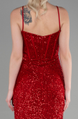 Robe de Soirée Longue Rouge ABU3630