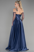Robe de Soirée Longue Bleu Marine ABU3604