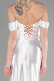 Robe de Soirée Longue Blanc ABU3611