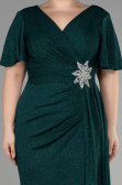 Robe Grande Taille Longue Émeraude ABU3645