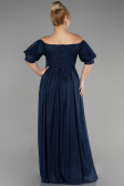 Robe de Soirée Grande Taille Longue Bleu Marine ABU3615