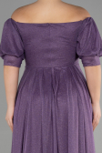 Robe de Soirée Grande Taille Longue Lavande ABU3615
