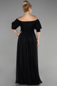 Robe de Soirée Grande Taille Longue Noir ABU3615