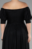 Robe de Soirée Grande Taille Longue Noir ABU3615