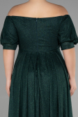 Robe de Soirée Grande Taille Longue Émeraude ABU3615