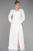 Robe de Soirée Grande Taille Longue Blanc ABU3647