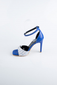 Chaussure de soirée Cuir Bleu Saxe AB8004