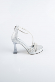 Chaussure Coupe Au Laser Argent MJ5154