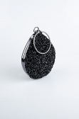 Sac de Soirée Luxe Pierreux Noir SH833