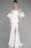 Robe de Soirée Longue Blanc ABU3659