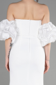 Robe de Soirée Longue Blanc ABU3659