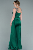 Robe Queue de Poisson Longue Satin Émeraude ABU1894