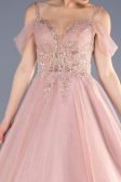 Robe De Soirée De Créateur Longue Poudre ABU3663