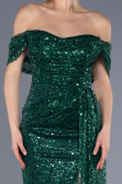 Robe de Soirée Longue Squameuse Émeraude ABU3577