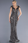Robe Queue de Poisson Longue Anthracite ABU3669