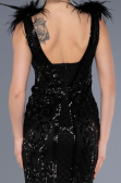 Robe Queue de Poisson Longue Noir ABU3669