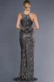 Robe Queue de Poisson Longue Anthracite ABU3670