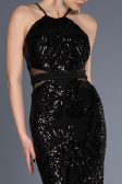 Robe Queue de Poisson Longue Noir ABU3670